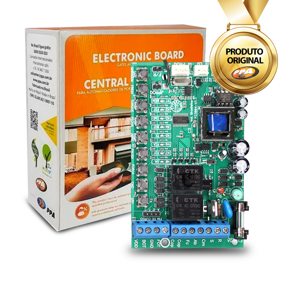 Placa Eletrônica Para Portão Automático Agility Plus Ppa