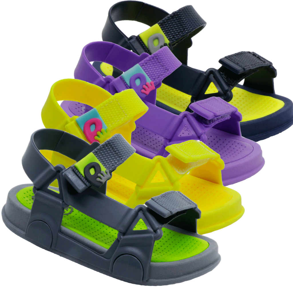 Sandália Papete Infantil Plugt Unissex Calce Fácil Confortável Dia a dia Cores - Baby & Kids Fashion