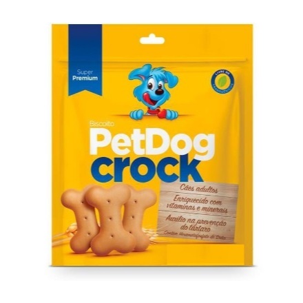 KIT 2 PETDOG CROCK 1KG - 2Kg Biscoito Petisco Para Cachorro Pet PetDog Crock