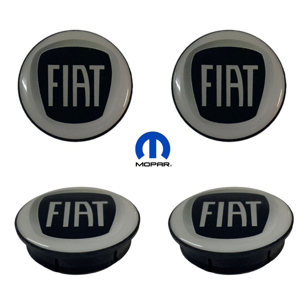 Jogo Calota Emblema Roda Fiat Todos Aro 14 15 17 Original Genuíno Mopar