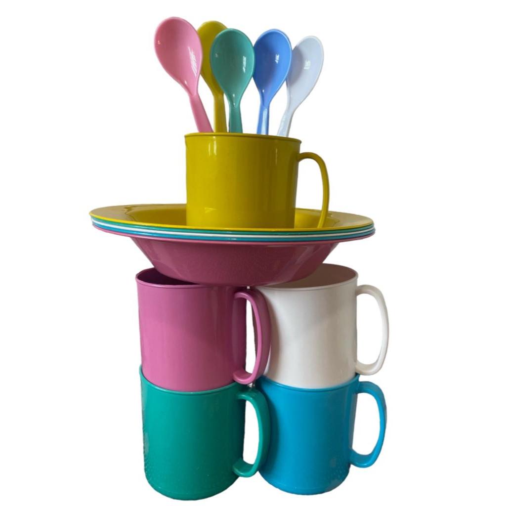 20 kits caneca prato colher em Oferta na Shopee