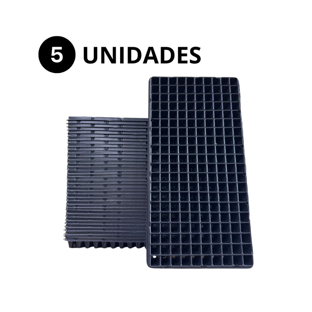 5 BANDEJAS P/ MUDAS 200 CÉLULAS em Oferta na Shopee