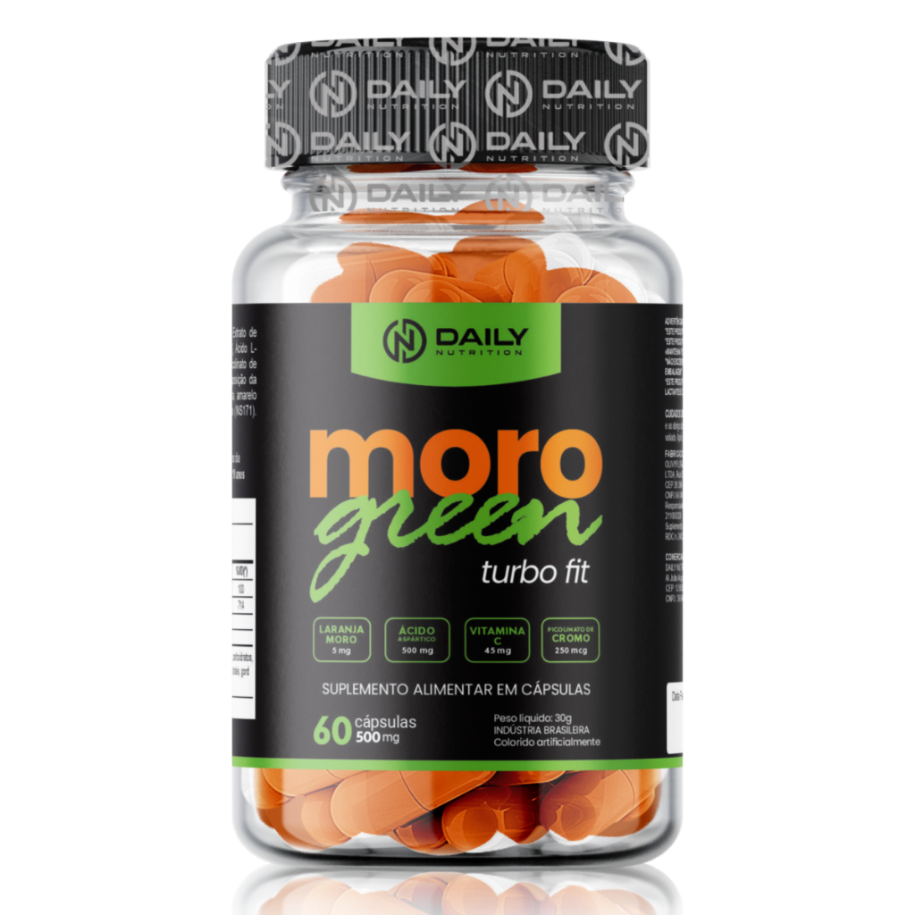 Moro Green Turbo Fit com Ácido Clorogênico Laranja Moro e Picolinato de cromo Daily Nutrition em Oferta na Shopee