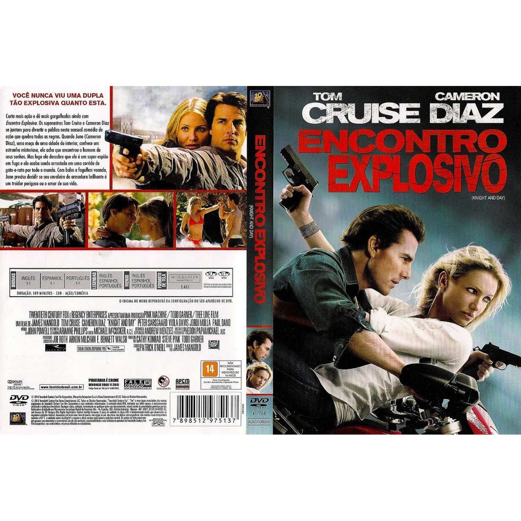 Dvd Encontro Explosivo-tom Cruise-usado-otimo-dublado