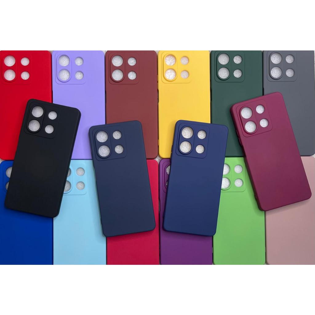 Capa Capinha Para Redmi Note 13 5G Silicone Aveludado Película Case