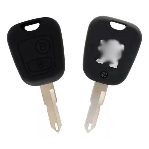 Carcaca Chave 206 207 Frontal E Traseira + Botoes E Bateria