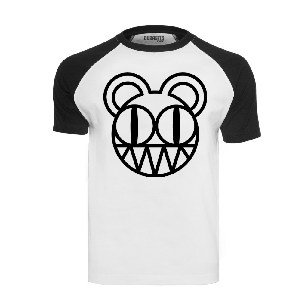Camiseta Raglan Radiohead Classic Rock Infantil Adulto