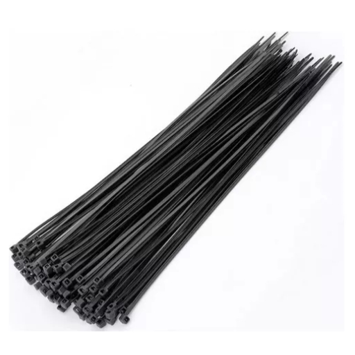 Abraçadeira 15cm Cinta Plástica Enforca Gato Nylon 15cm 200 Unidades Cor Preto