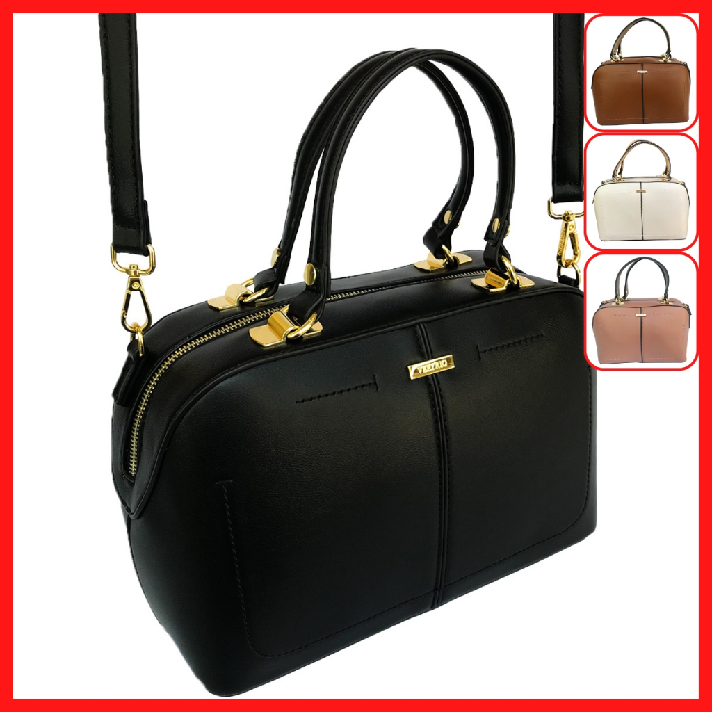 Bolsa Bauzinho Baú Feminina Grande de Ombro Transversal Tiracolo de Lado Mão com Metais Dourados