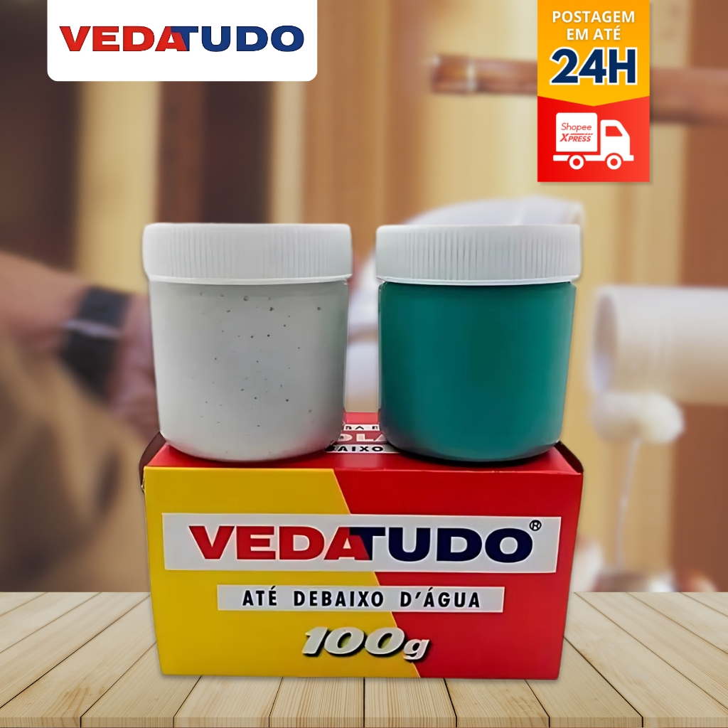 Veda tudo massa epoxi 100g - cola Até De Baixo Dágua