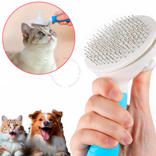 Rasqueadeira Pet Escova para Cachorro Gatos Removedor de Pelos Tira Pelos Pet
