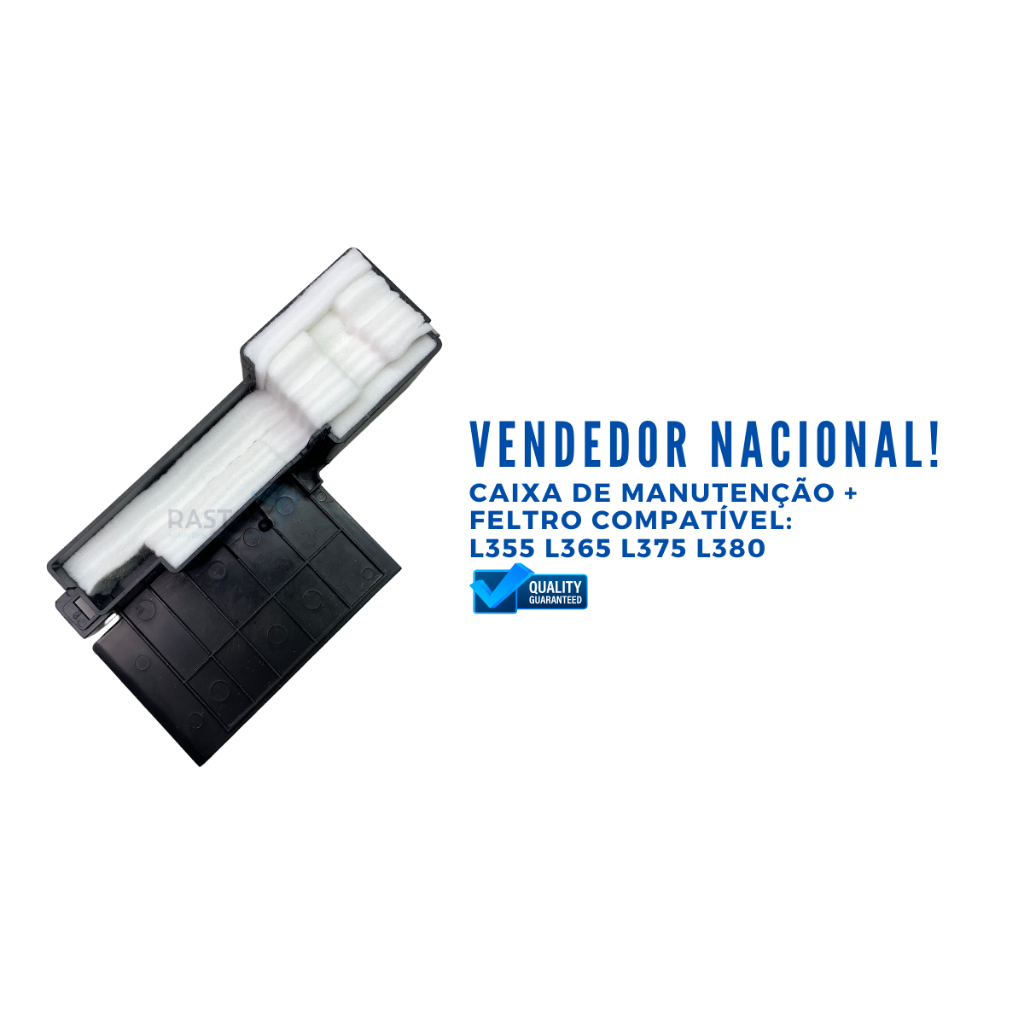 Caixa de Manutenção e Feltro Almofada Esponja Compatível Epson L110 L120 L220 L355 L365 L455