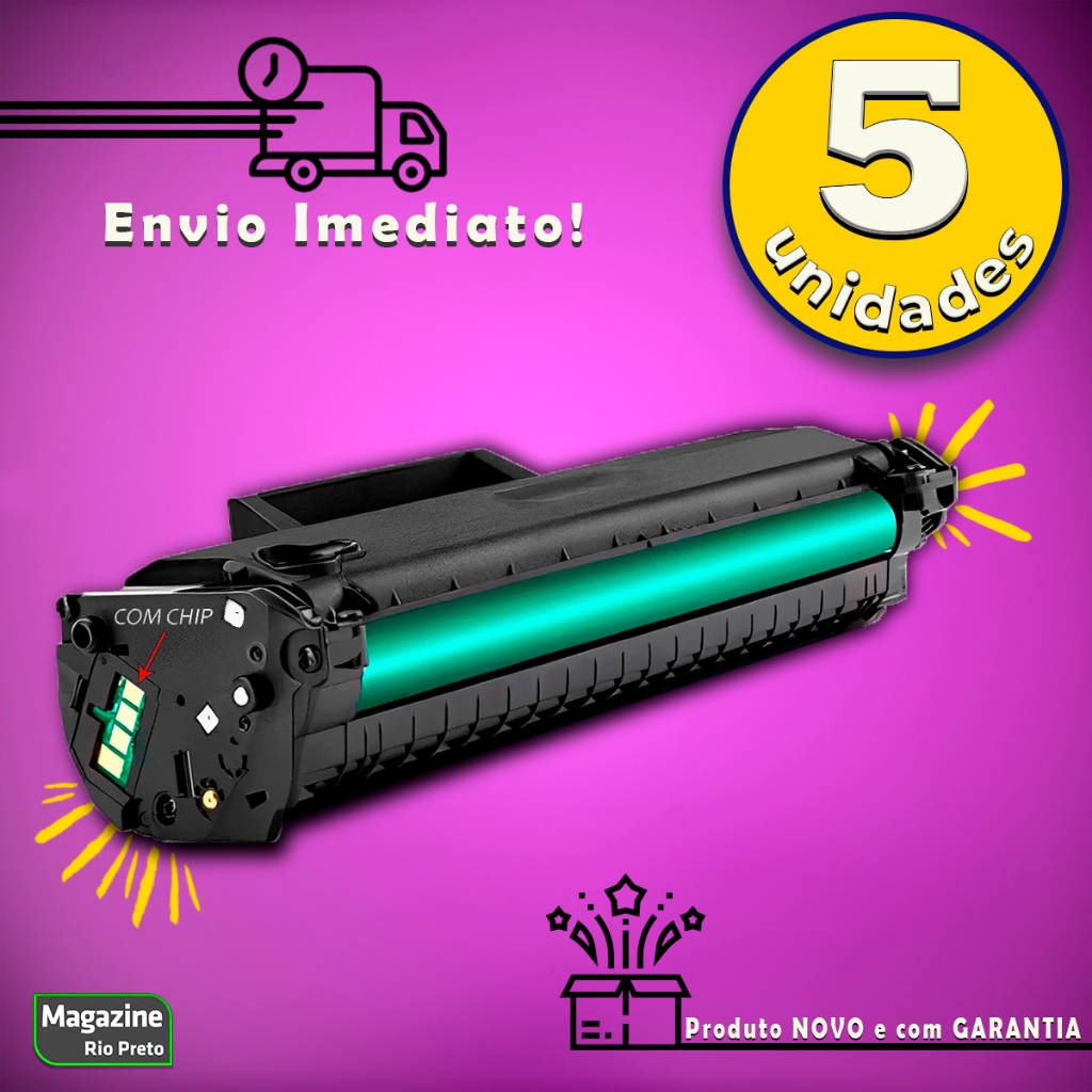 Kit 5x Toner W1105 Compatível 105A | M107A M107W M135A M135W Com Chip em Oferta na Shopee