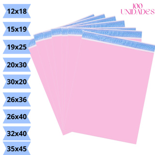 KIT 100 Envelope de Segurança Rosa  Embalagem  Correios E-commerce em Oferta na Shopee