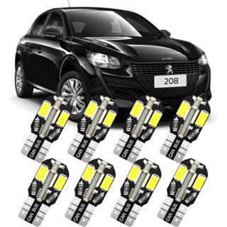 Kit Lâmpadas LED Interno Teto Placa Porta Luvas Porta Malas Peugeot 208 2020 2021 2022 2023 2024 em Oferta na Shopee