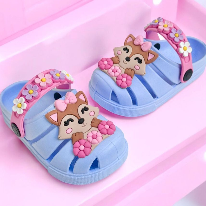 Papete Infantil Menina Babuche Feminina Sandália Leve Confortável Macia Maria Fiore