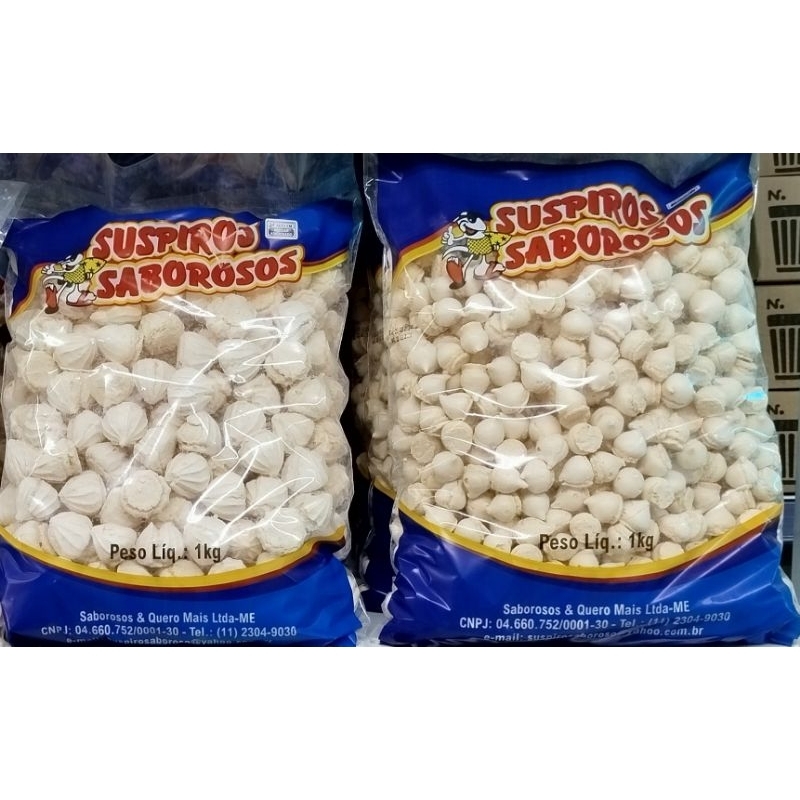suspiro 1kg ou mini suspiro de 1kg em Oferta na Shopee