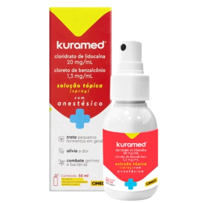 Kuramed Cimed Solução Tópica Spray Antisséptico 50ml