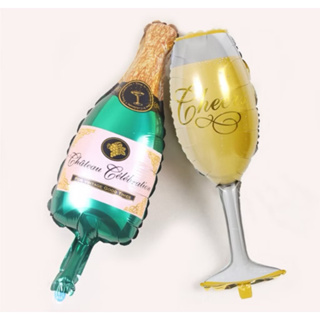 Kit 2/3 Balão Metalizado Taça E Garrafa Champanhe 40Cm Decoração Natal Fim De Ano 2026 em Oferta na Shopee