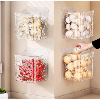 Kit 2 Caixa de Armazenamento Organizador Multiuso Com Adesivo Parede para Casa Cozinha