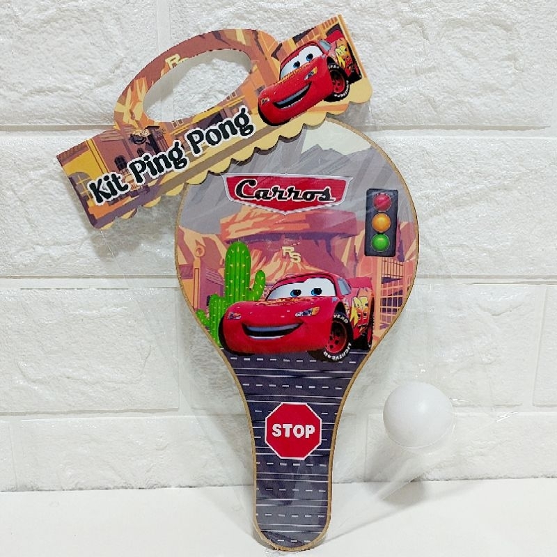 Lembrancinhas Personalizadas para festas Kit Ping Pong Carros, Relâmpago McQueen