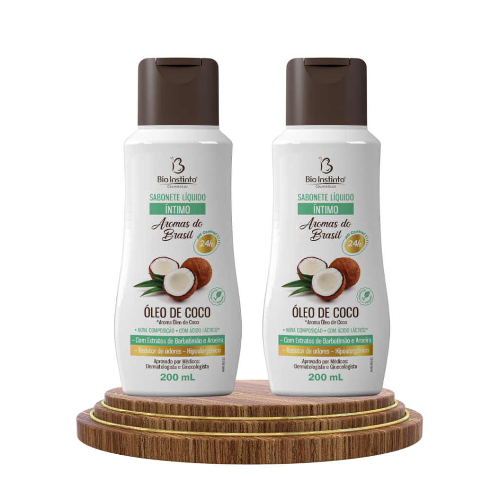 Sabonete Líquido Coco Íntimo Feminino Limpa Protege-Leve 2