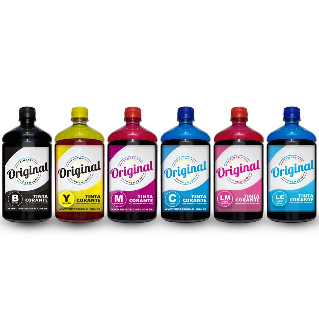 Kit 6 Litros de Tinta Impress Ink Original p/ Epson EcoTank – Premium Fotográfica L8180 L805 L1800