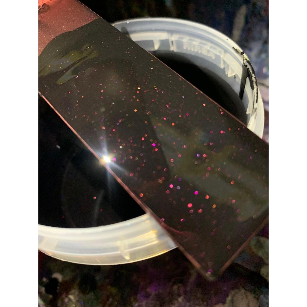 Tinta automotiva base poliester PRETO GALAXY PINK PEROLIZADO PRONTO USO