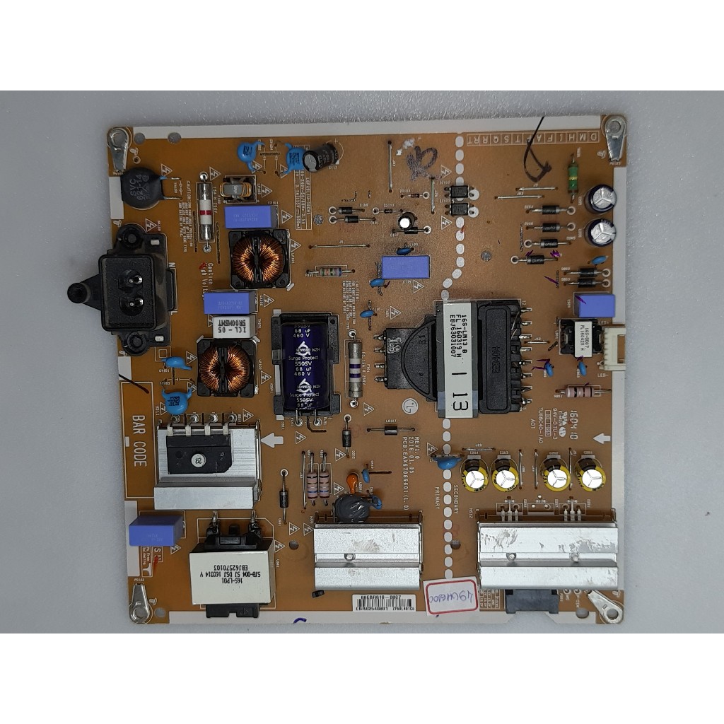placa da fonte tv lg 49uh6100 / eax67066601