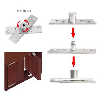 Dobradiça Pivô Pino Porta Pivotante 150kg Pivô Inox 304 duas pares em Oferta na Shopee