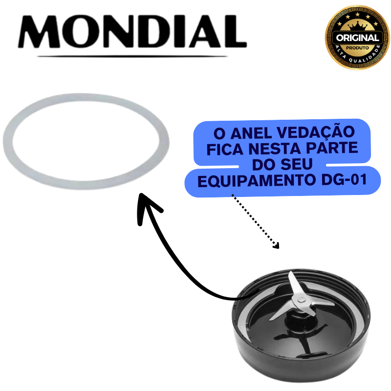 Vedação de Borracha Do Liquidificador Personal Blender Mondial DG-01 em Oferta na Shopee
