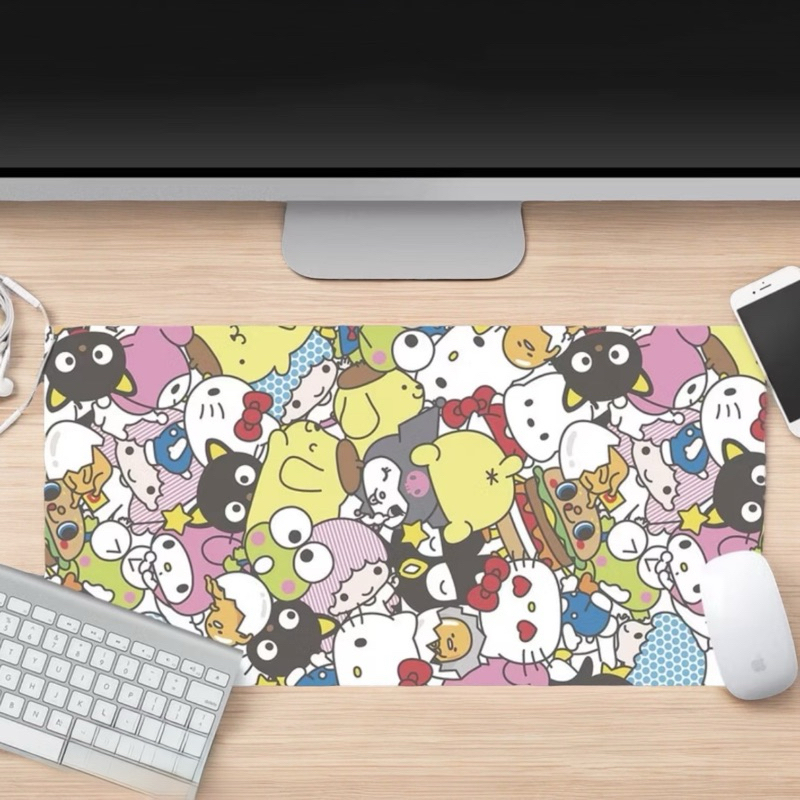 Mouse Pad Gamer antiderrapante slim - Hello Kitty