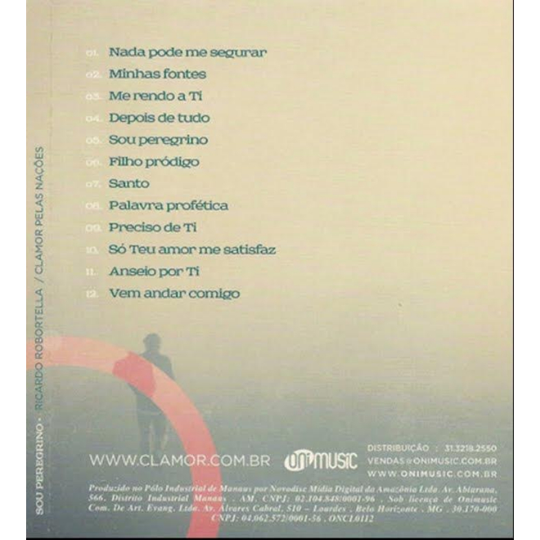 Cd Sou Peregrino - Ricardo Robortella - Original E Lacrado