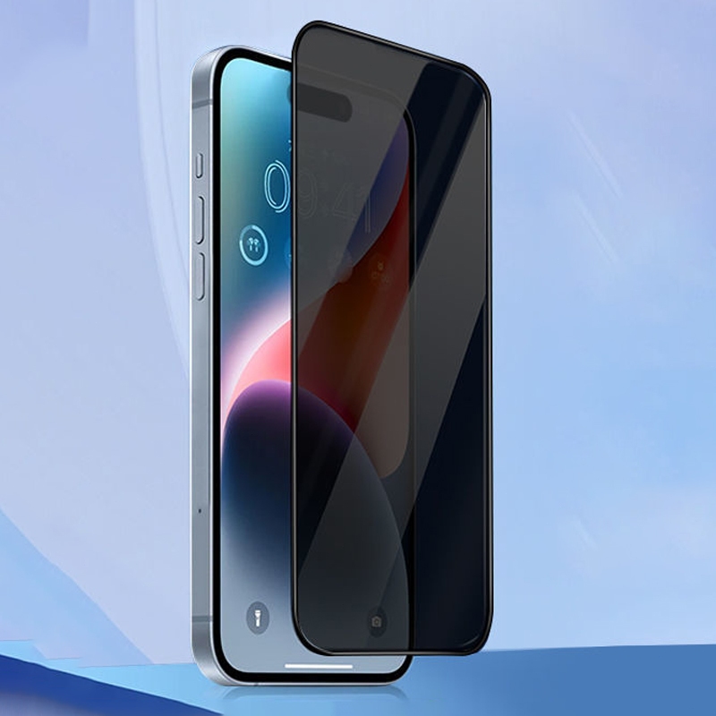 Película Privacidade iPhone X XR XS 11 12 13 14 15 Pro Max Anti-espionagem Vidro Temperado 9H