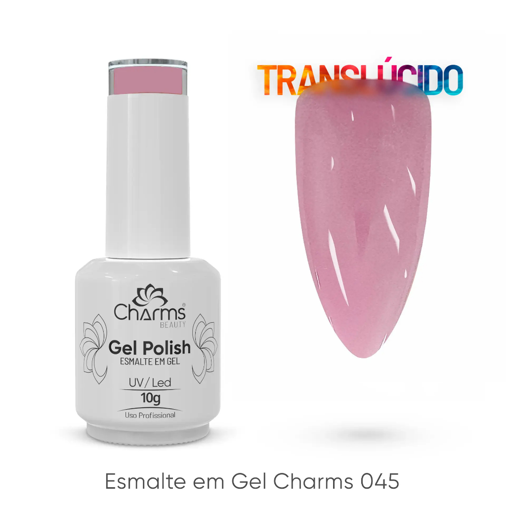 Esmalte em Gel Charms Beauty (Gel Polish) 10ml ANVISA – Cor #45 em Oferta na Shopee