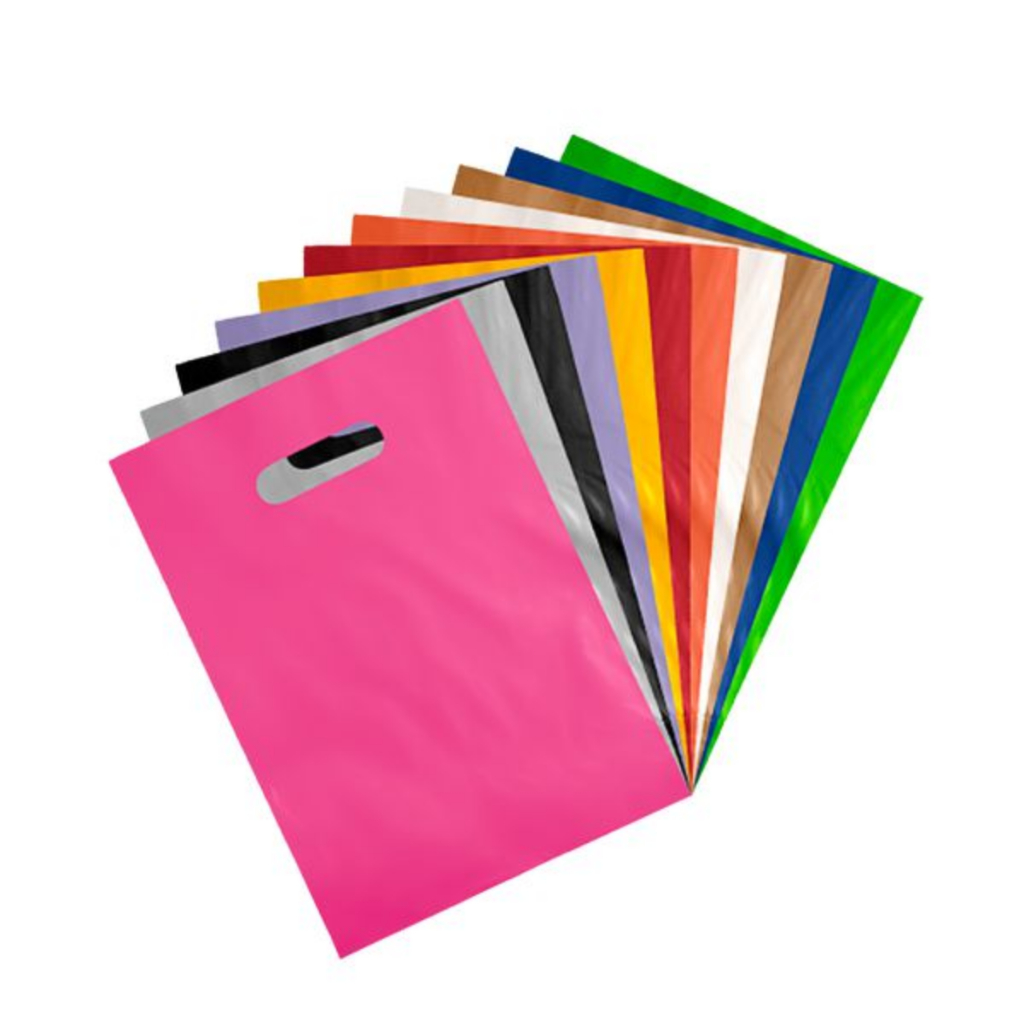 Sacolas Plásticas 30x40 cm Boca de Palhaço com Alça Vazada Alta Densidade 50 Unidades em Oferta na Shopee