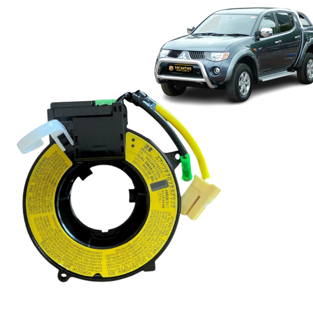 Cinta Fita Airbag L200 Triton Mitsubishi Pajero Buzina Sem Comando Volante 2011 à 2014