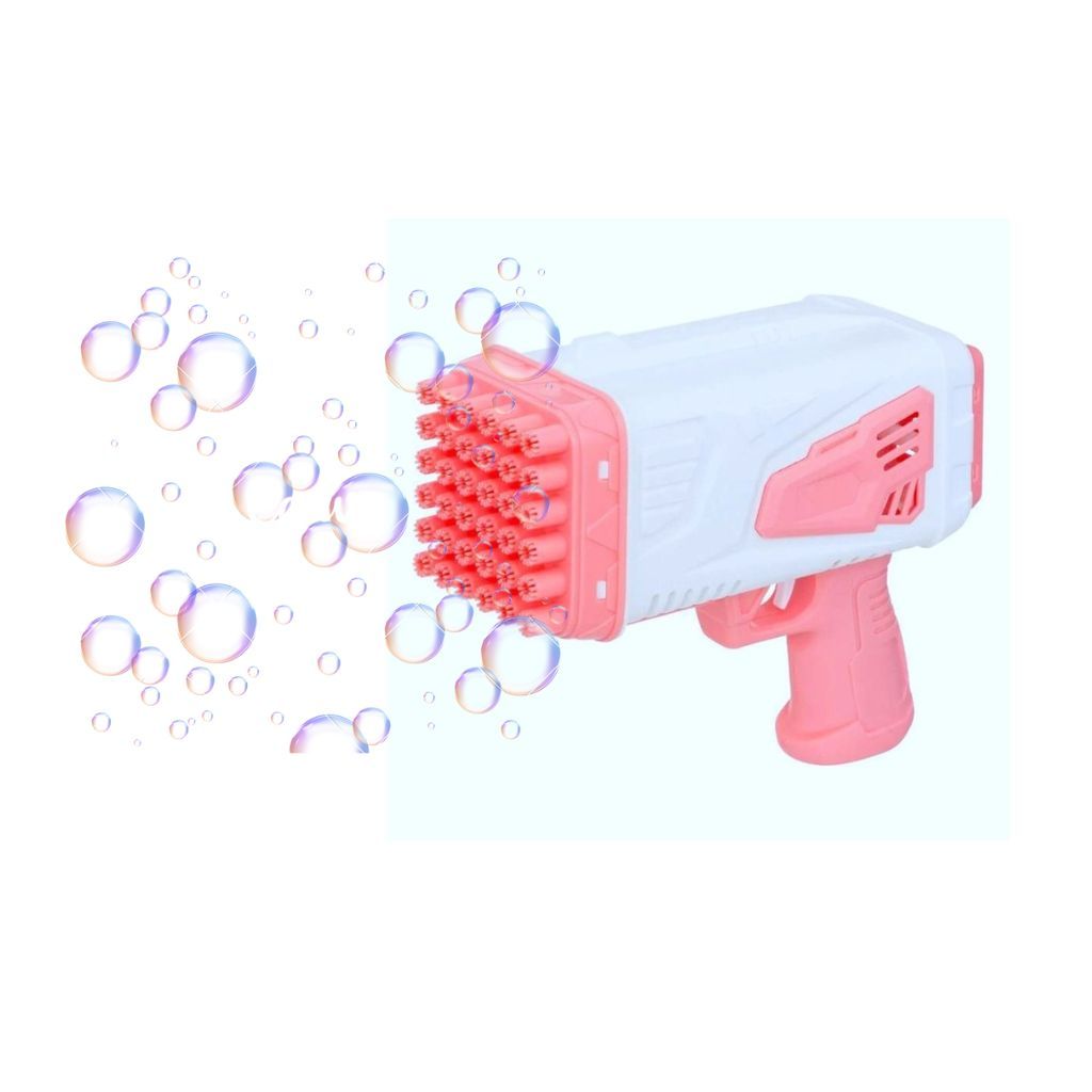 Lançador de Bolhas com Luz Bubble Gun Rosa