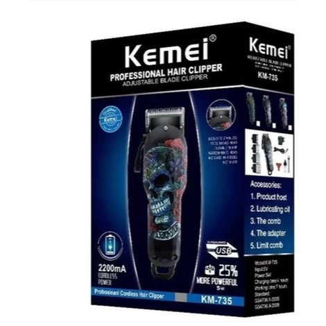 Maquina corte kemei professional cordless hair clipper  WL-6002