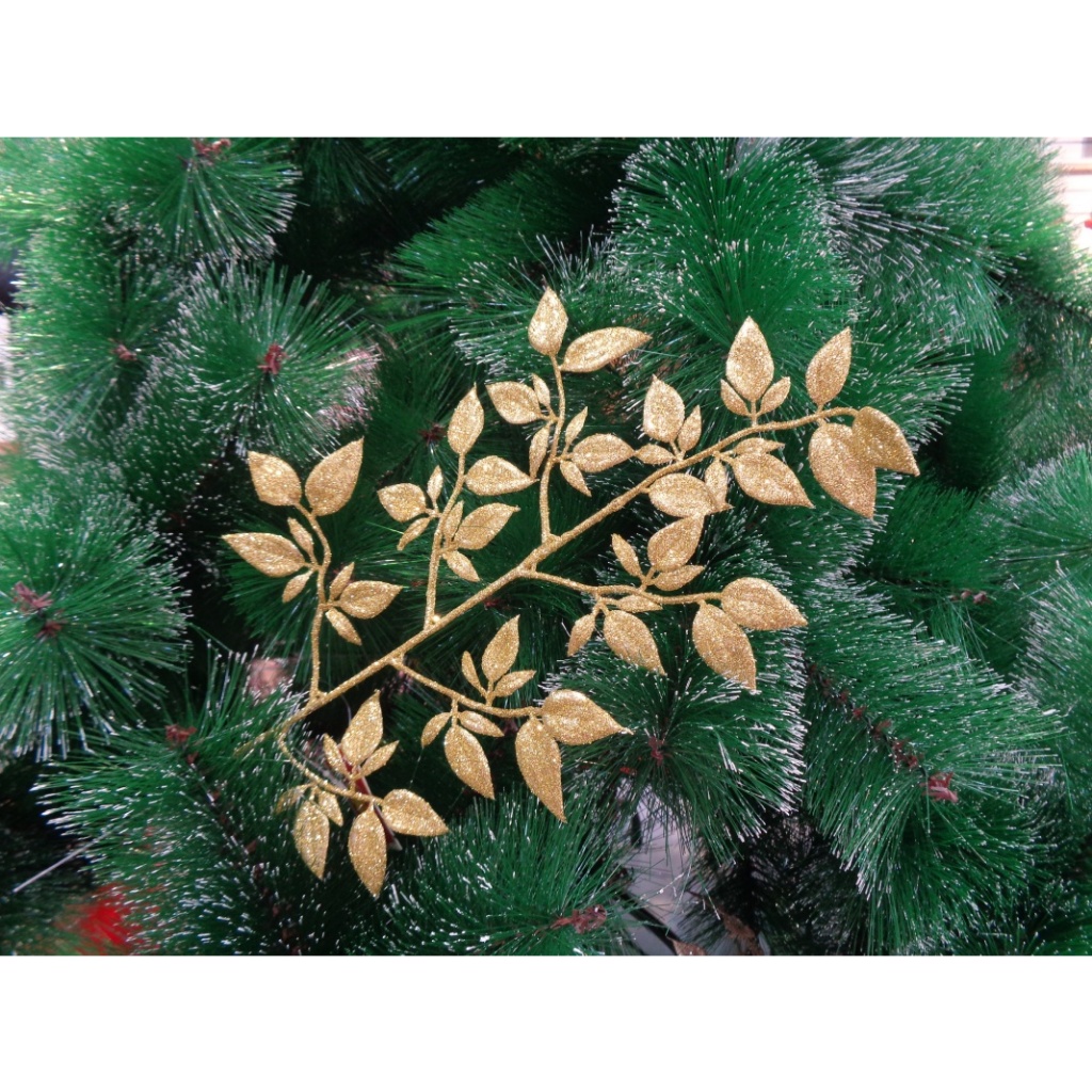Galhos De Folhas Com Glitter Para Decoração Enfeite de Natal Muito linda linda linda