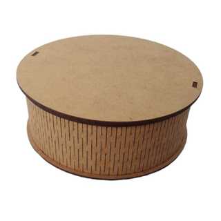 10 Caixas Redonda Lisa 15x15x5 Madrinha Padrinho Casamento MDF Crú em Oferta na Shopee