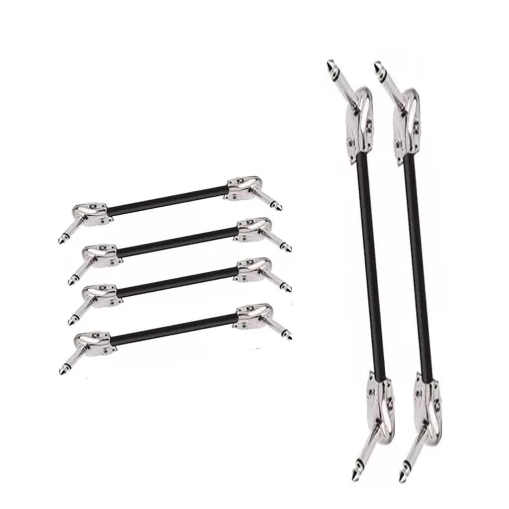 Kit 4 Cabo 15Cm + 2 Cabo 50cm Pedal Pedaleira P10 X P10 90ºL