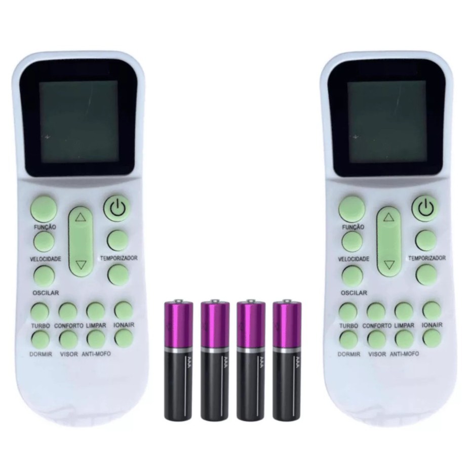 Kit 2 Controle Ar Condicionado Para Elgin Inverter Ecopower Xbox 9202