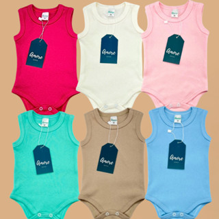 Roupa de Bebê Body Regata Suedine - 100% Algodão