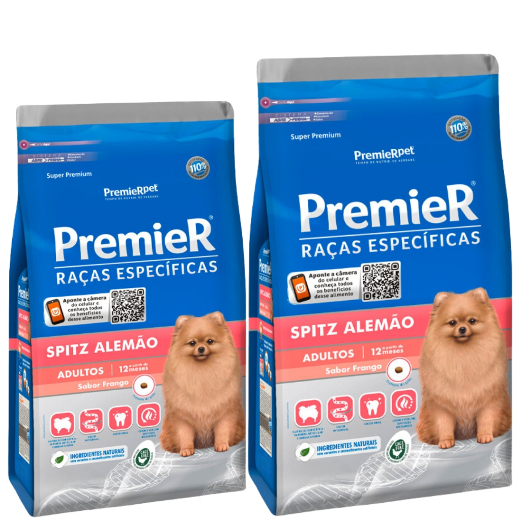 Ração Premier Raças Específicas Para Cães Adultos Spitz Alemão