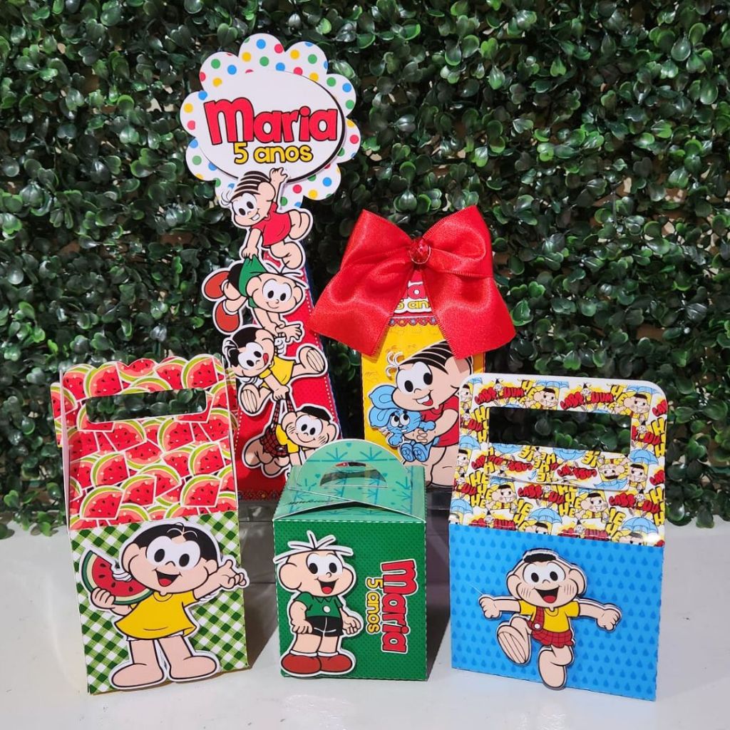 Turma da Mônica Caixinhas Personalizadas para lembrancinhas