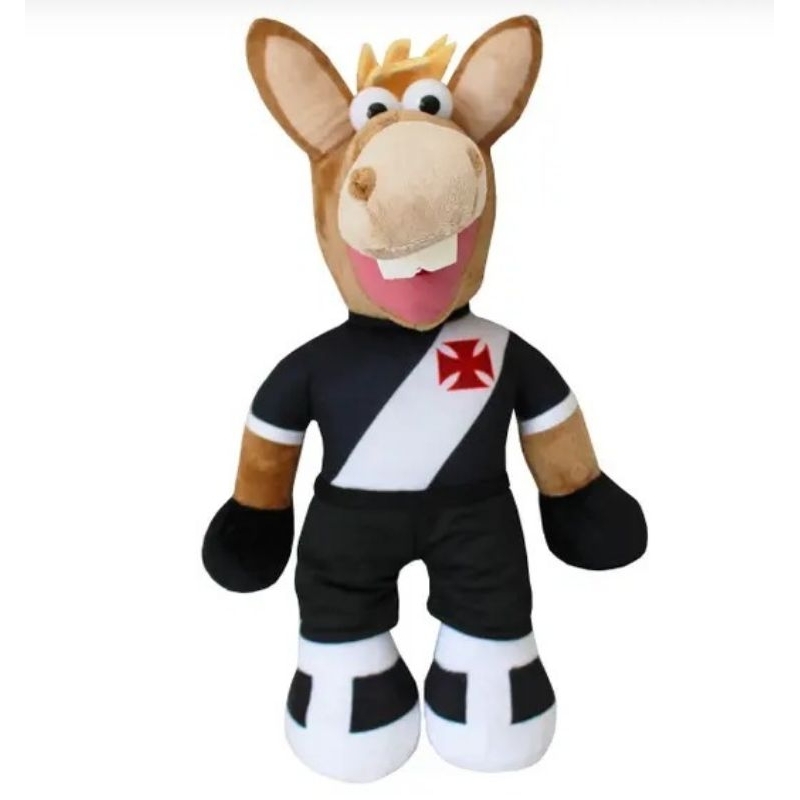 Cavalinho do Fantástico Vasco Mascote Pelúcia Oficial Licenciado time Futebol Brasileiro