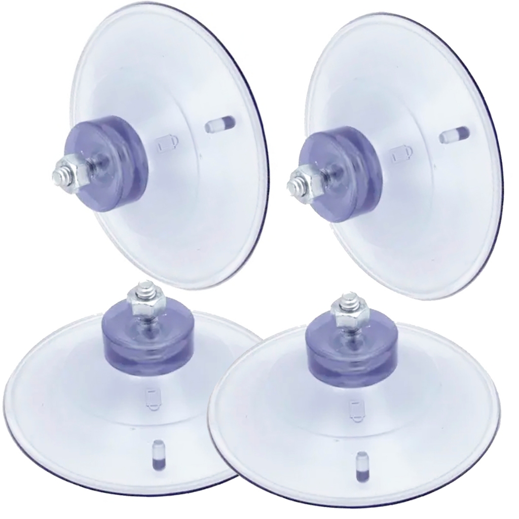 Kit com 4 Ventosas Silicone 90mm Alta Fixação Ventosa de 9cm Com Parafuso E Porca em Oferta na Shopee