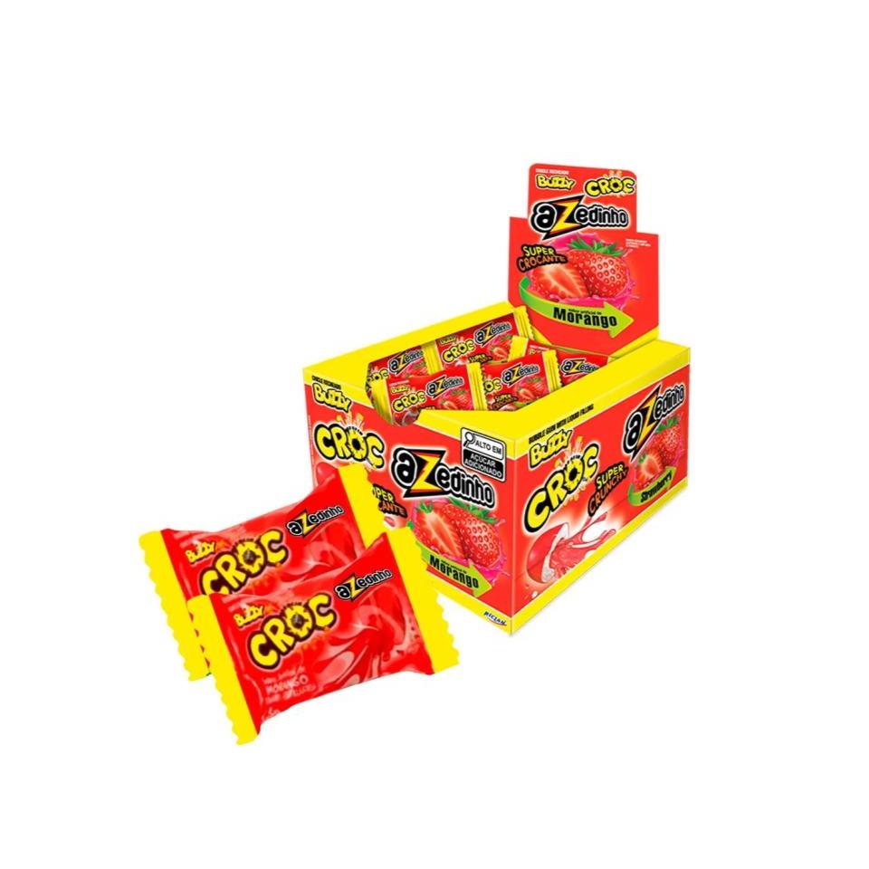 Chicle Buzzy Croc Azedinho Morango 172g