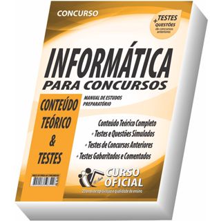 Apostila Informática para Concursos - Conteúdo Teórico e Testes em Oferta na Shopee